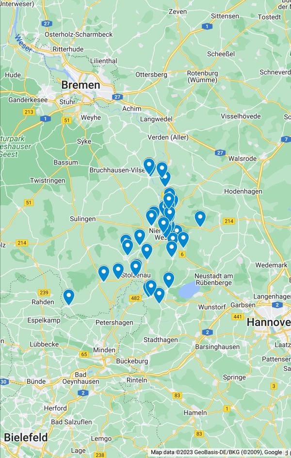 Zahlreiche Unterrichtsorte